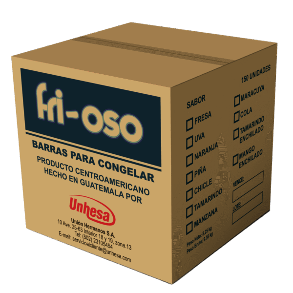 Caja FriOso de 150 unidades