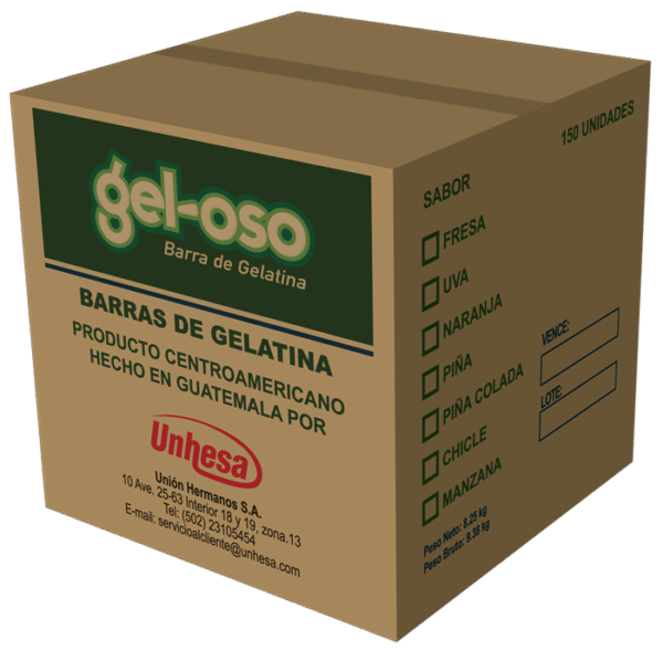 Caja GelOso de 150 unidades
